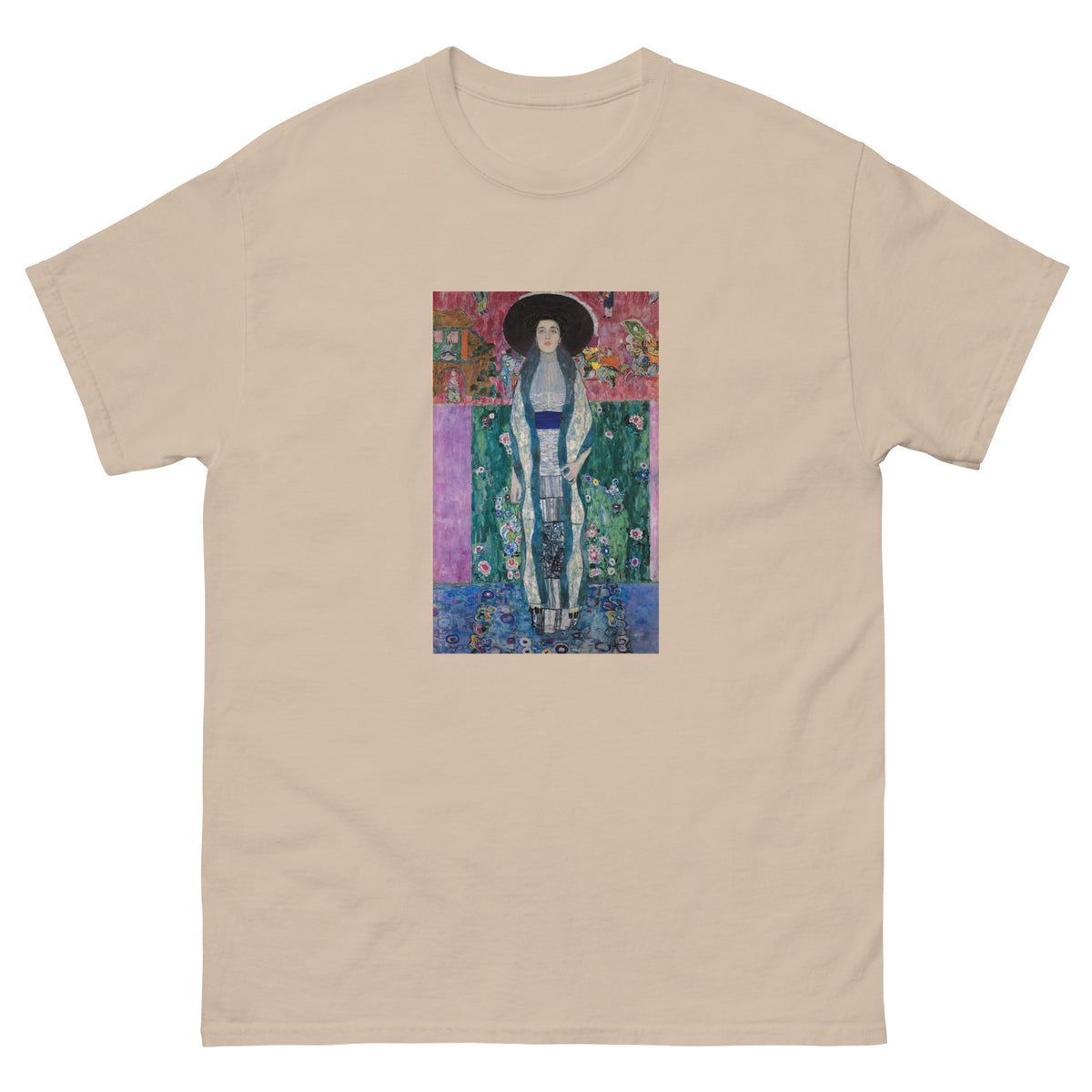 Sand T-shirt Gustav Klimt Portrait Of Adele Bloch-Bauer Famous Painting Essential
