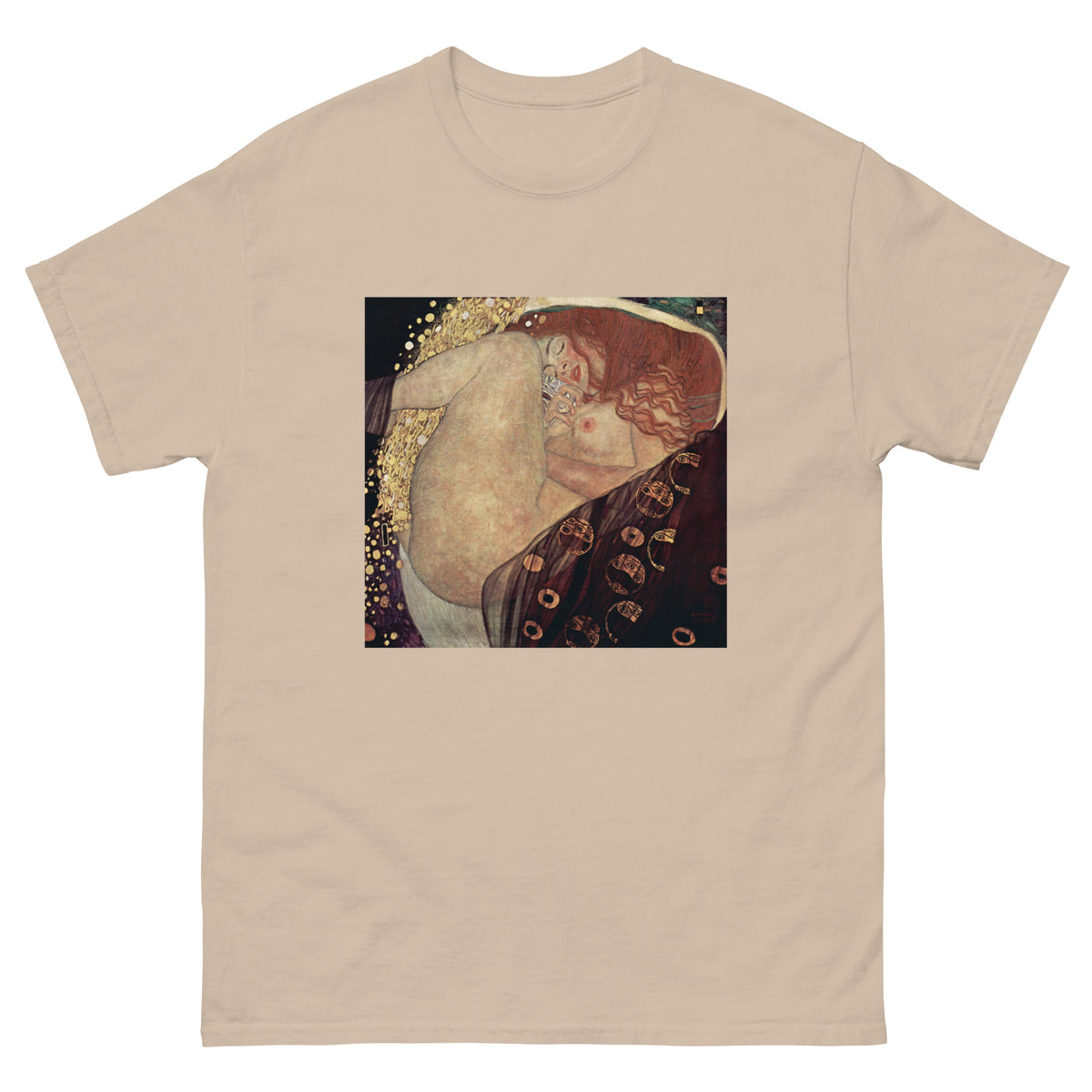 Sand T-shirt Gustav Klimt Danae Famous Painting Essential
