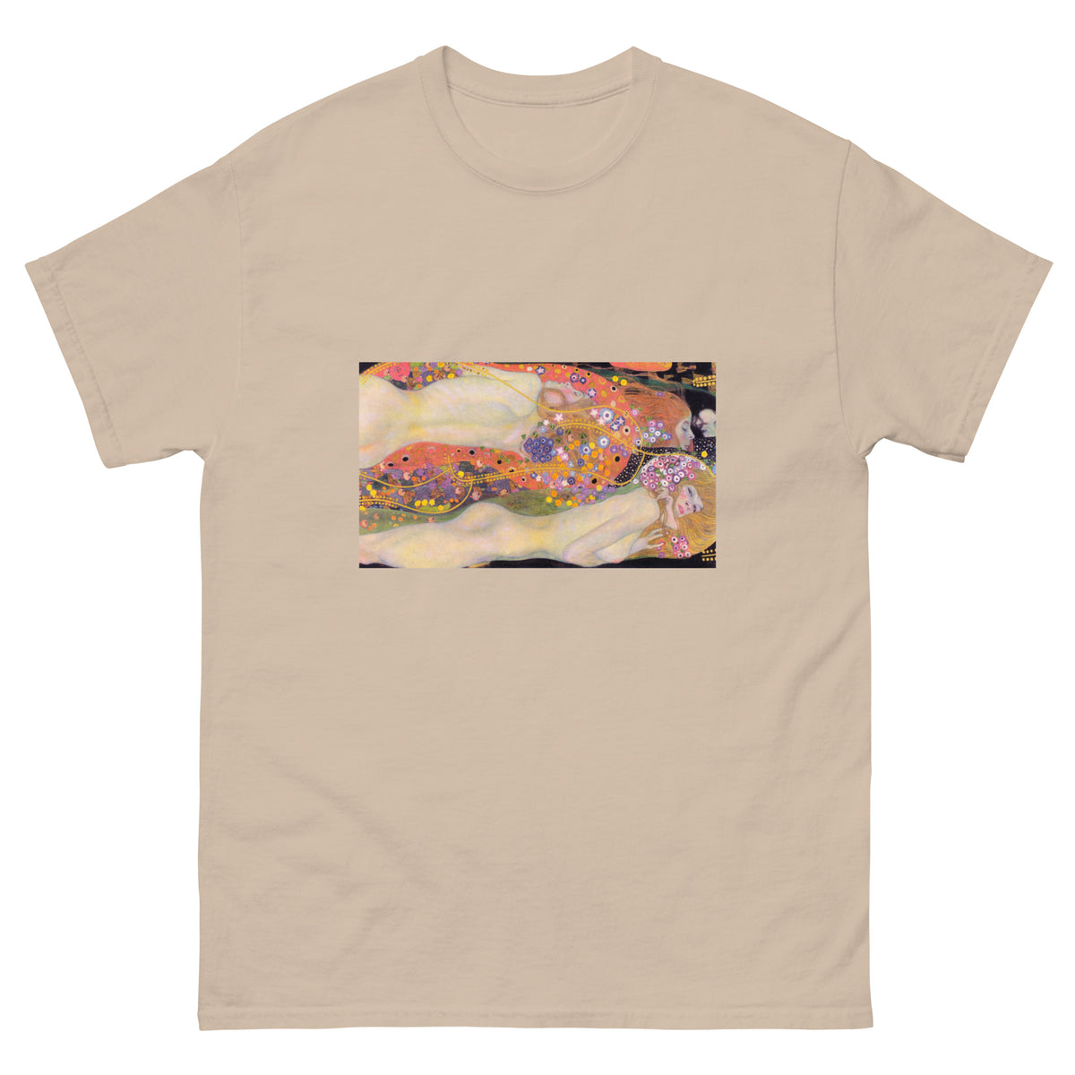 Sand T-shirt Gustav Klimt Water Serpents II Famous Painting Essential