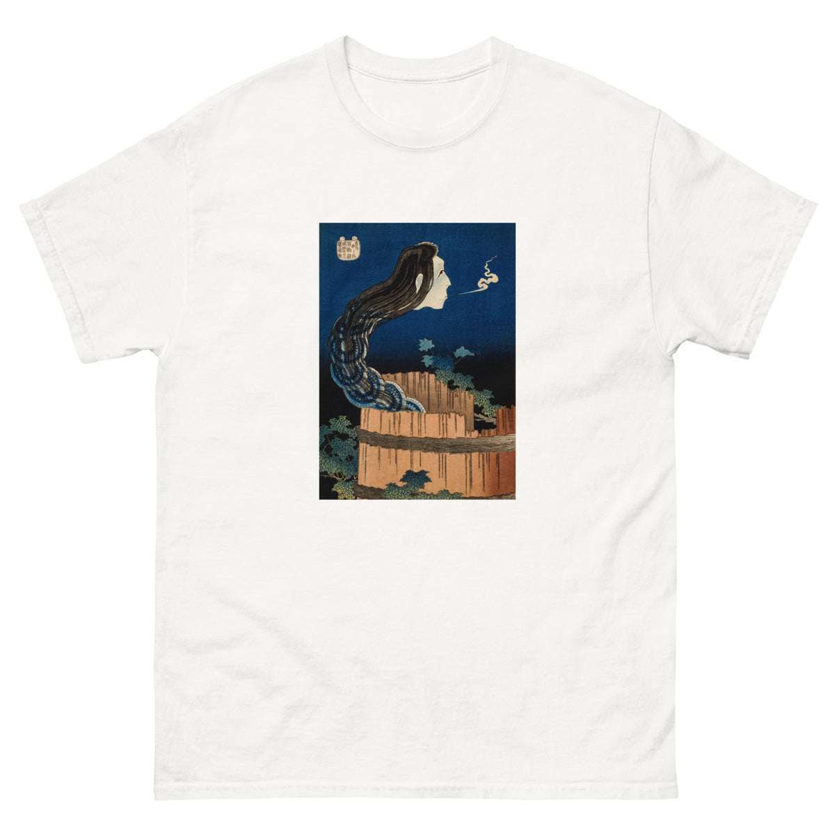 White T-shirt The Plate Mansion - Katsushika Hokusai 1760 Essential