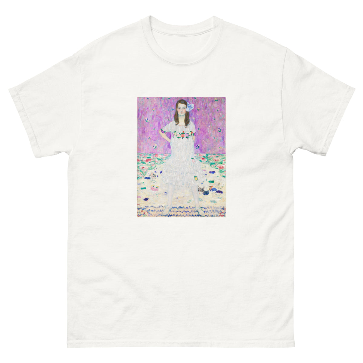 White T-shirt Gustav Klimt S Mada Primavesi Famous Artwork Essential