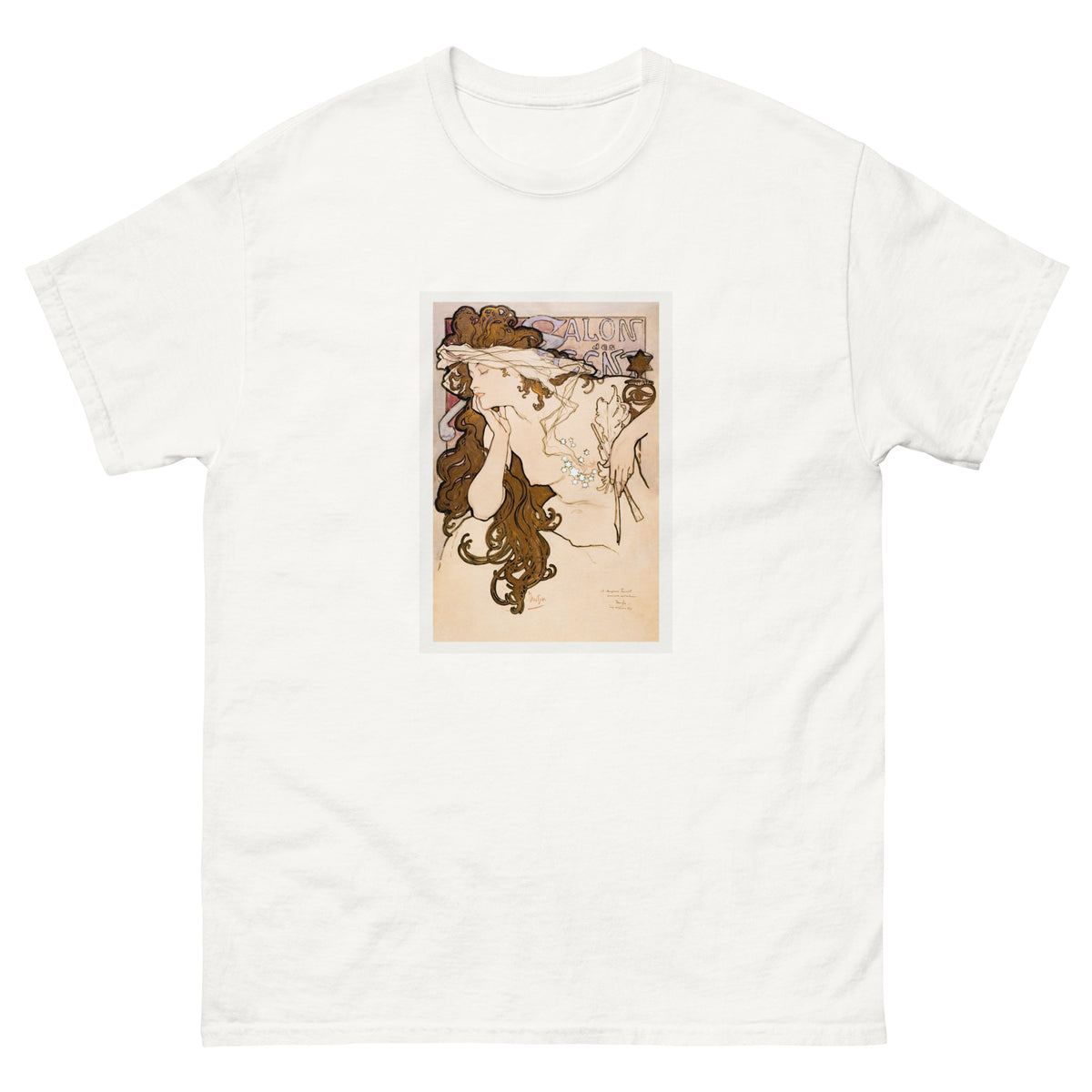 White T-shirt Salon Des Cent Poster Essential