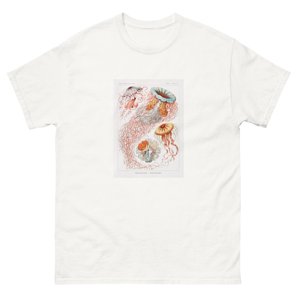 White T-shirt Discomedusae Scheibenquallen Essential