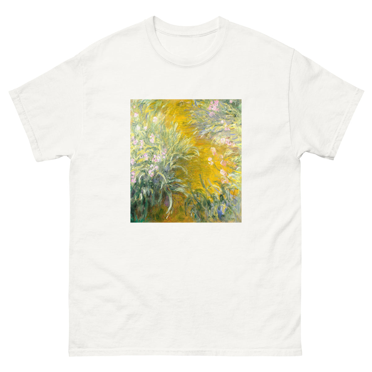 White T-shirt The Path Through The Irises Essential