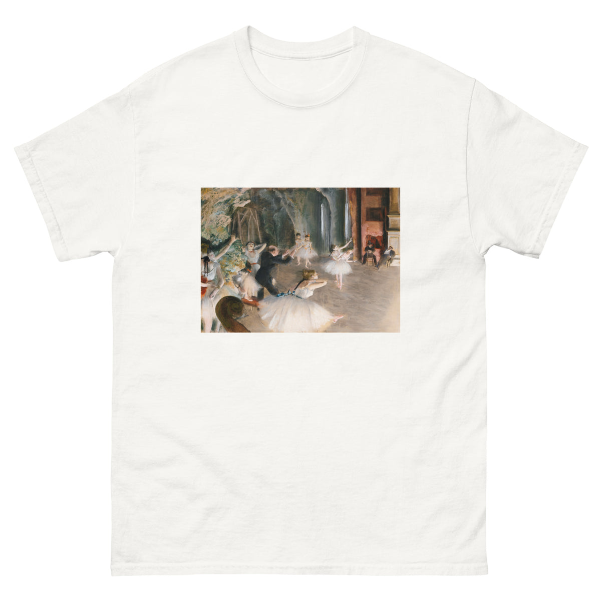 White T-shirt The Rehearsal Onstage Painting In High Resolution Essential