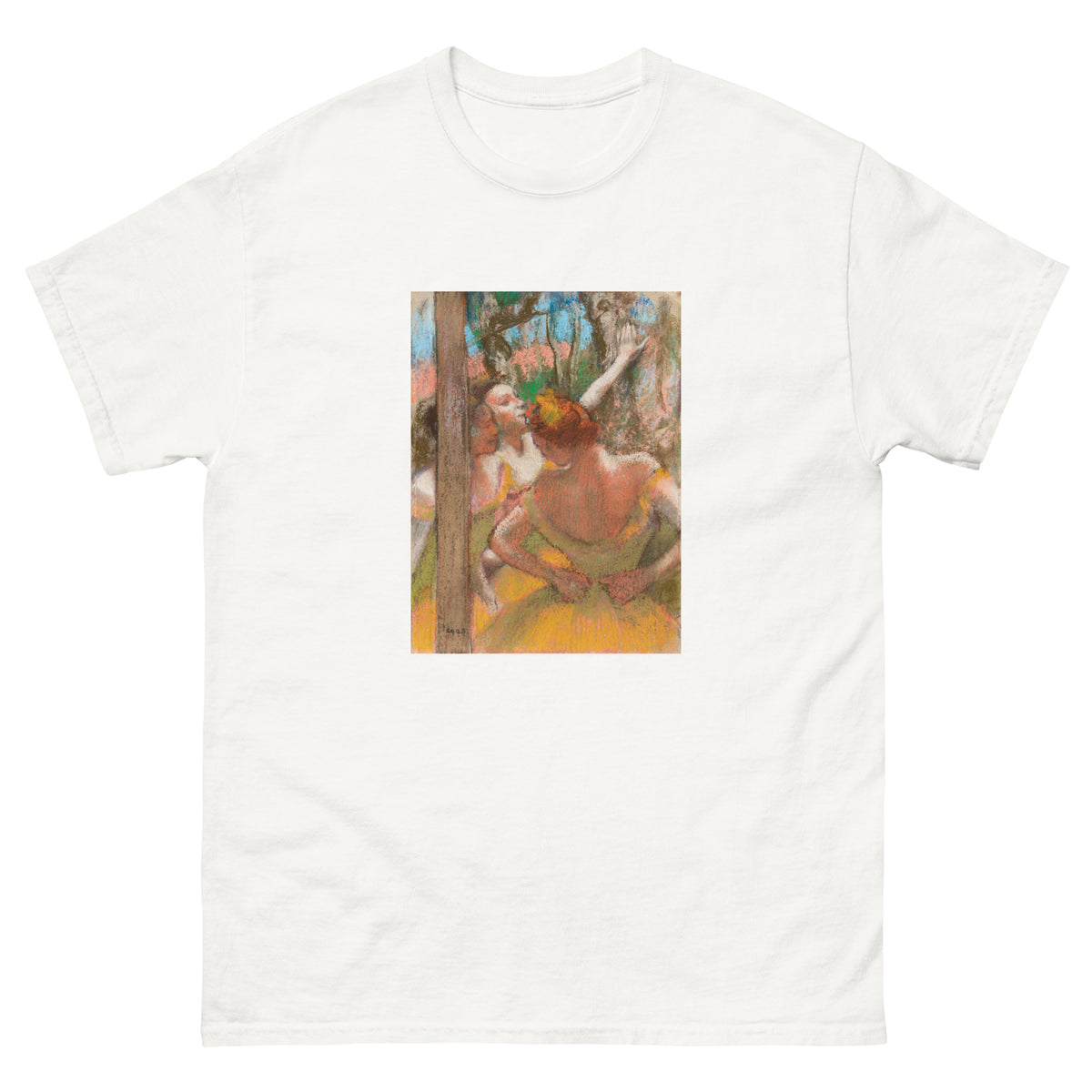 White T-shirt Dancers Painting In High Resolution Essential