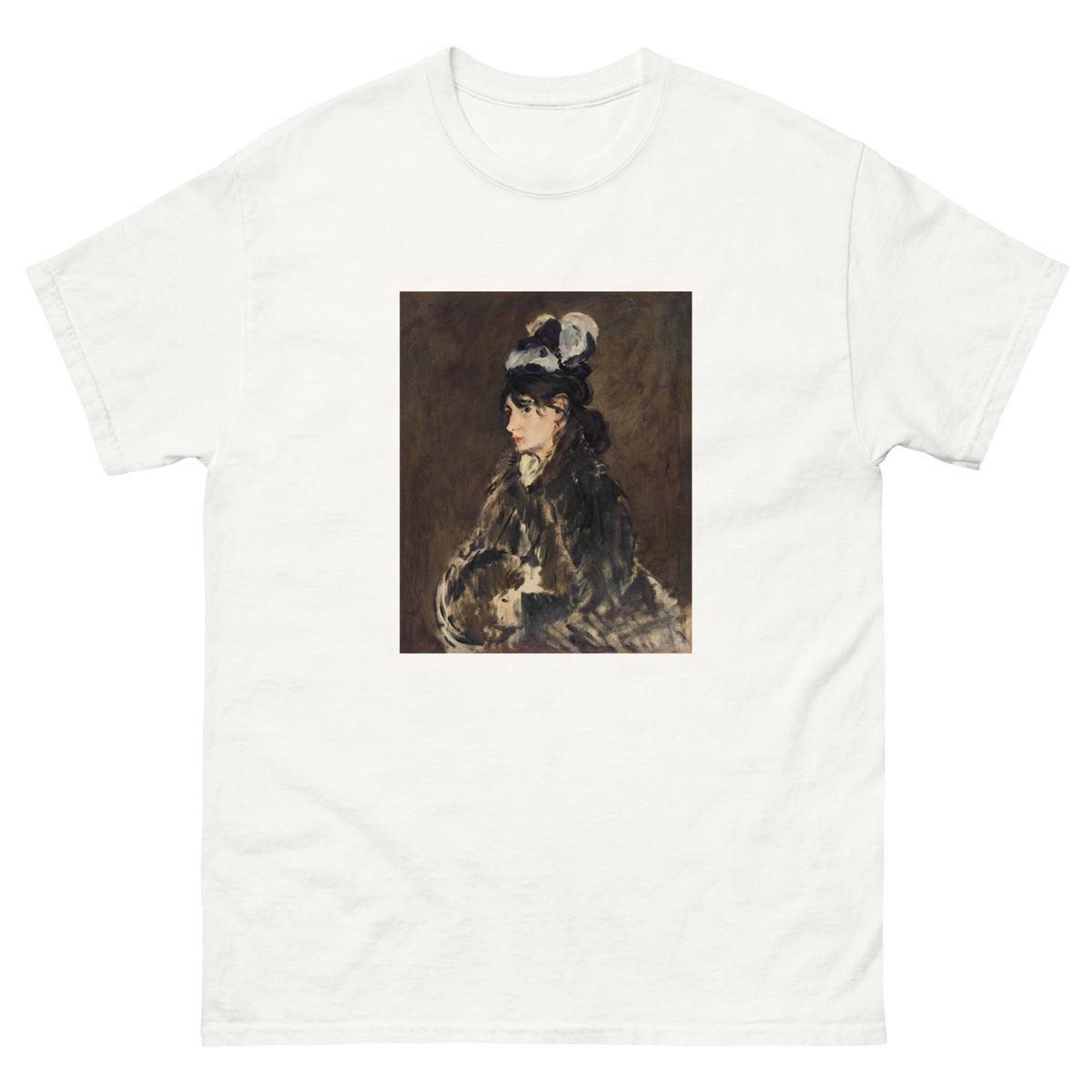 White T-shirt Berthe Morisot C 1869 Painting In High Resolution Essential