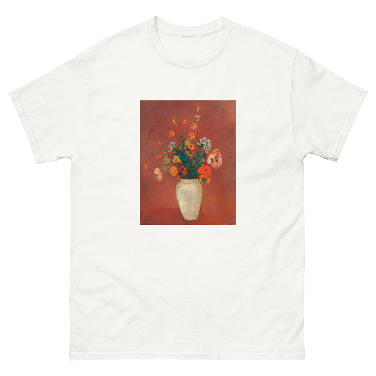 White T-shirt Bouquet In A Chinese Vase 1912 1914 Essential