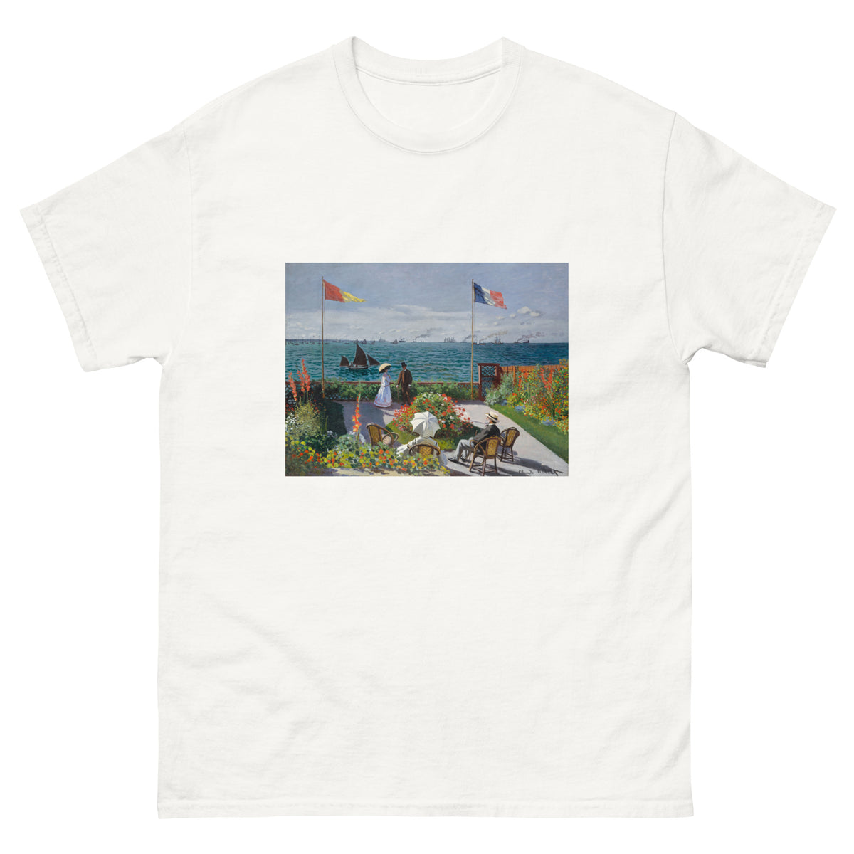 White T-shirt Garden At Sainte-Adresse Essential