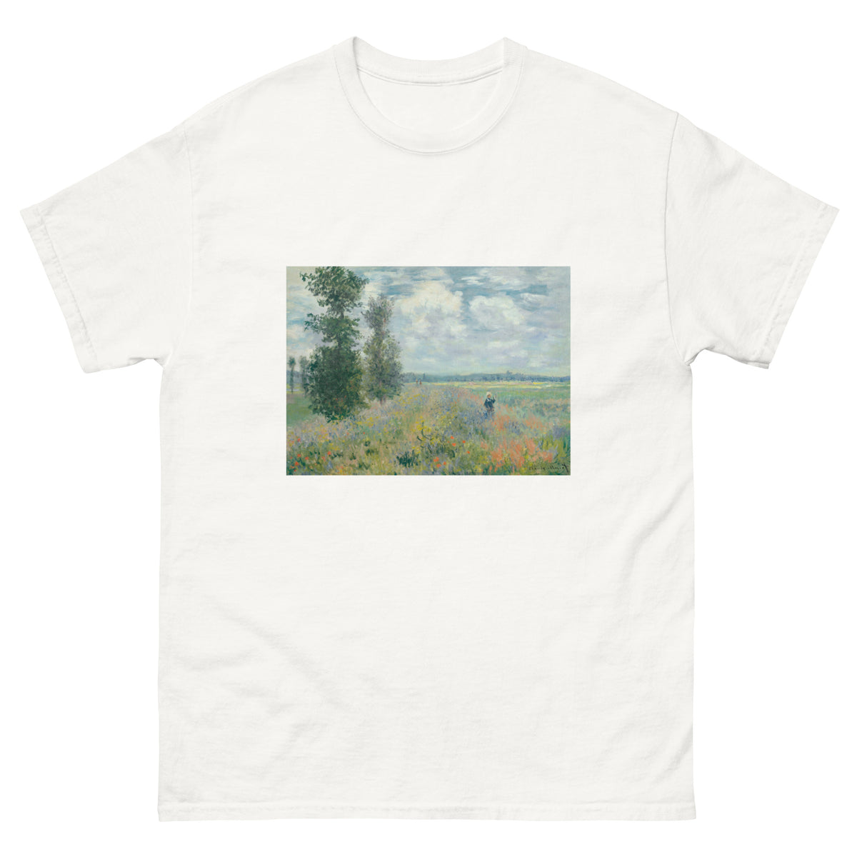 White T-shirt Poppy Fields Near Argenteuil Essential