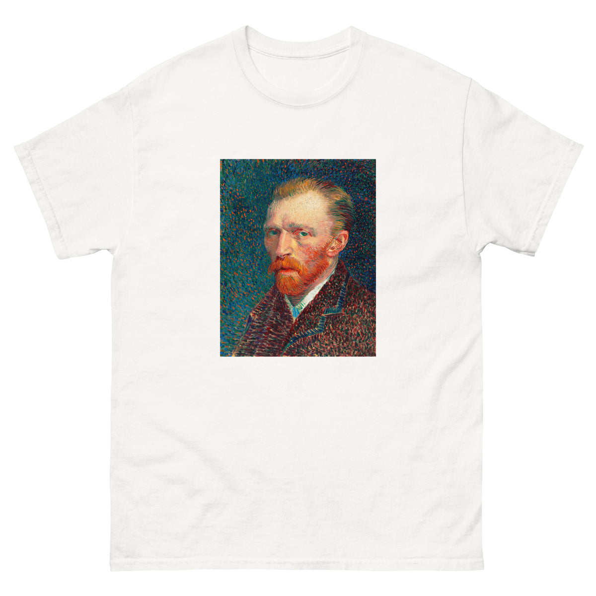 White T-shirt Vincent Van Gogh S Self-Portrait Famous Artworks Essential