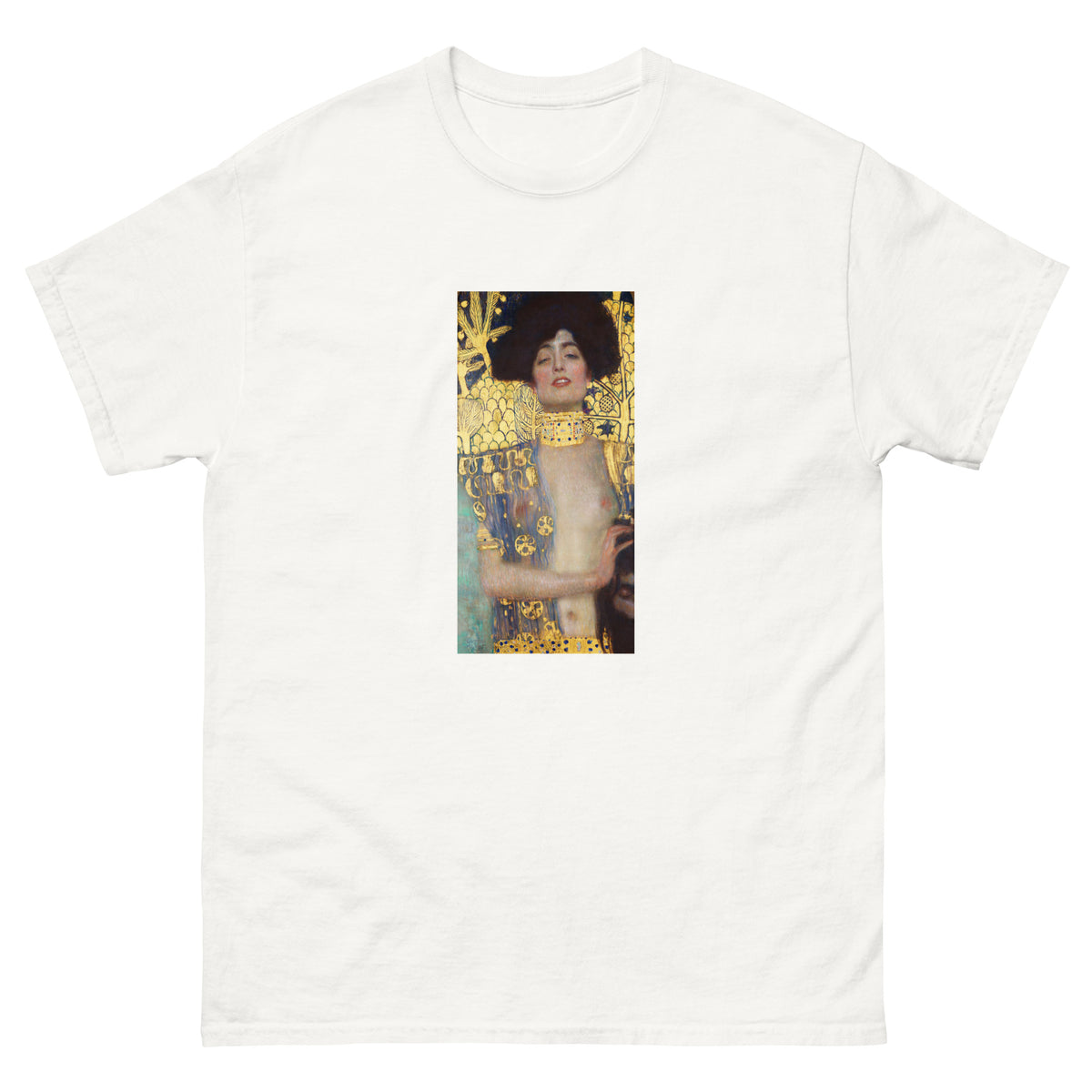 White T-shirt Gustav Klimt Judith And The Head Of Holofernes Famous Painting Essential