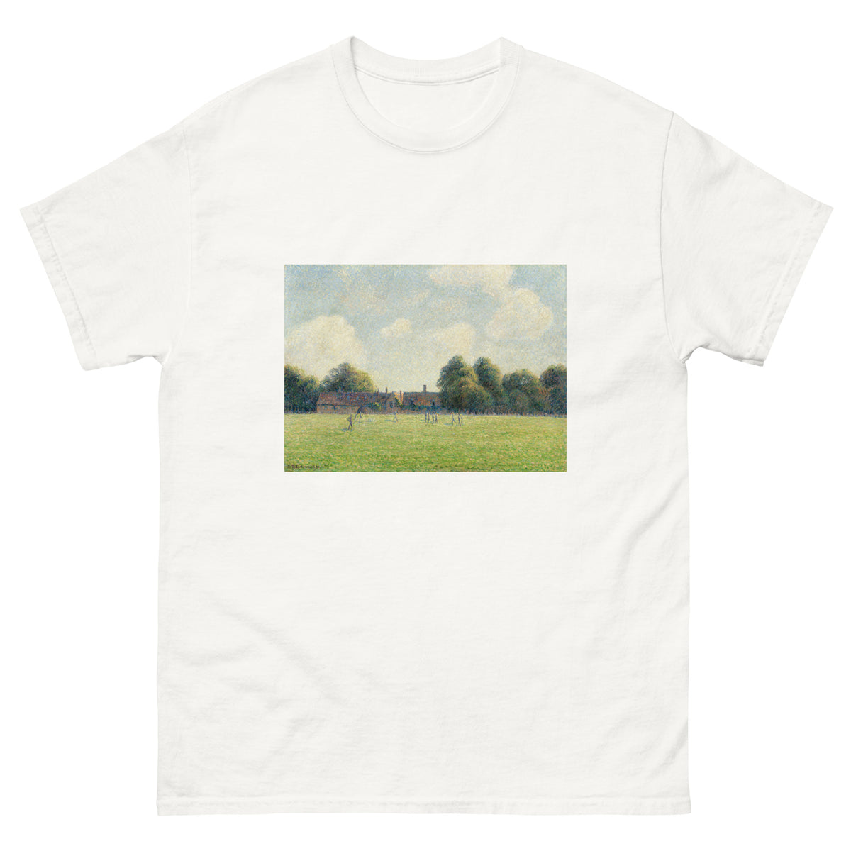 White T-shirt Hampton Court Green Essential