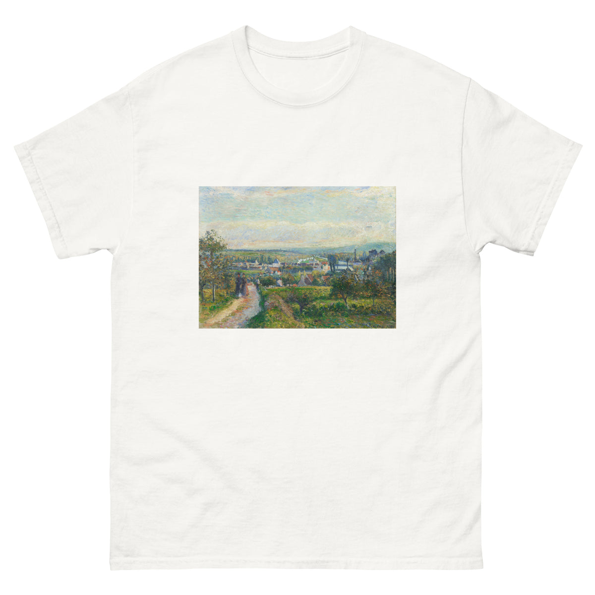 White T-shirt View Of Saint-Ouen-L Aumone Essential