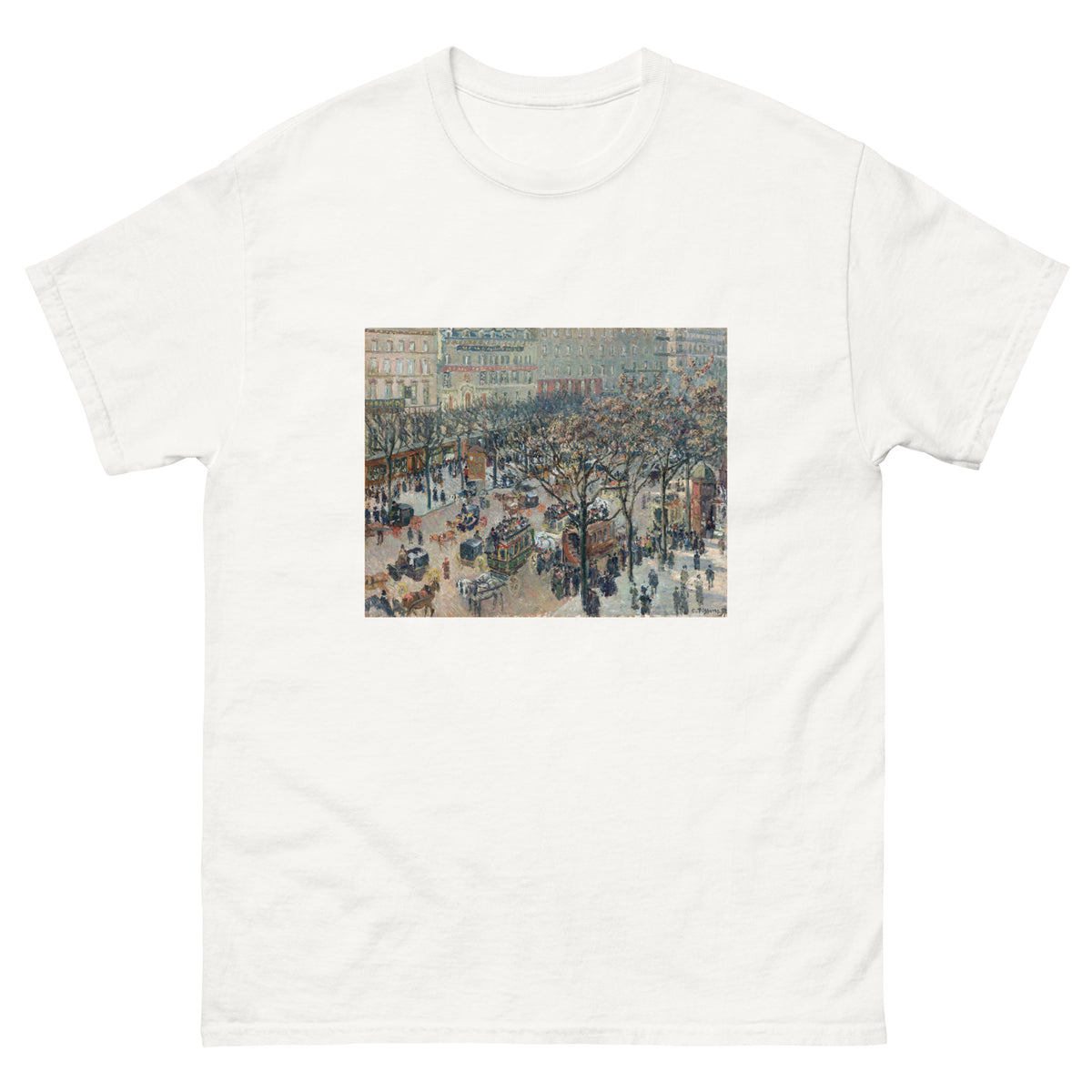 White T-shirt Boulevard Of The Italians Morning Sunlight Essential