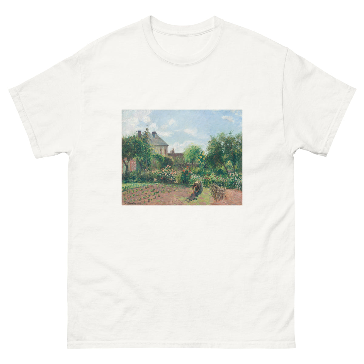 White T-shirt The Artist Garden At Eragny Essential
