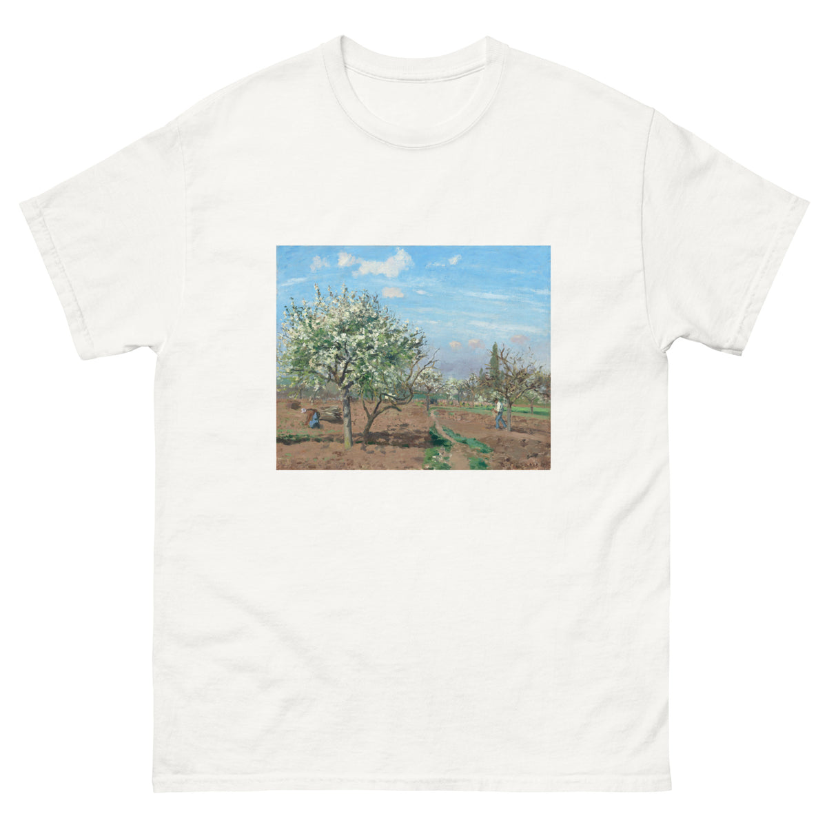 White T-shirt Orchard In Bloom Louveciennes Essential