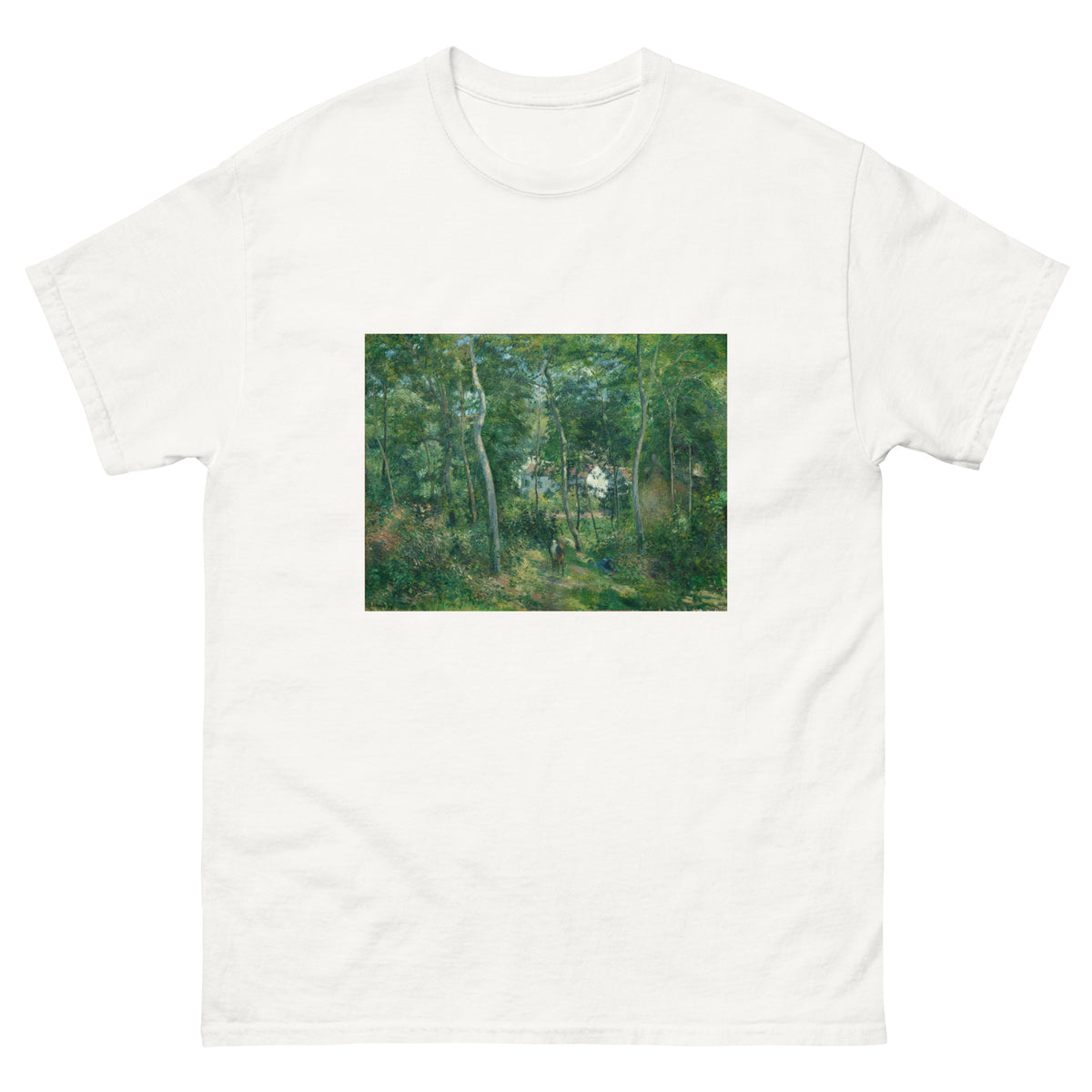 White T-shirt Edge Of The Woods Near L Hermitage Pontoise Essential