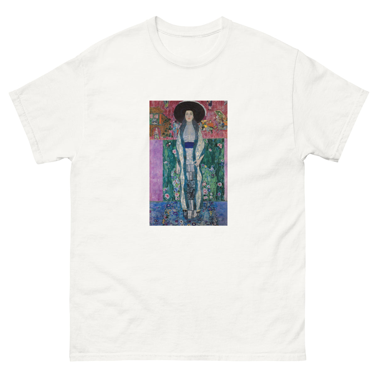 White T-shirt Gustav Klimt Portrait Of Adele Bloch-Bauer Famous Painting Essential
