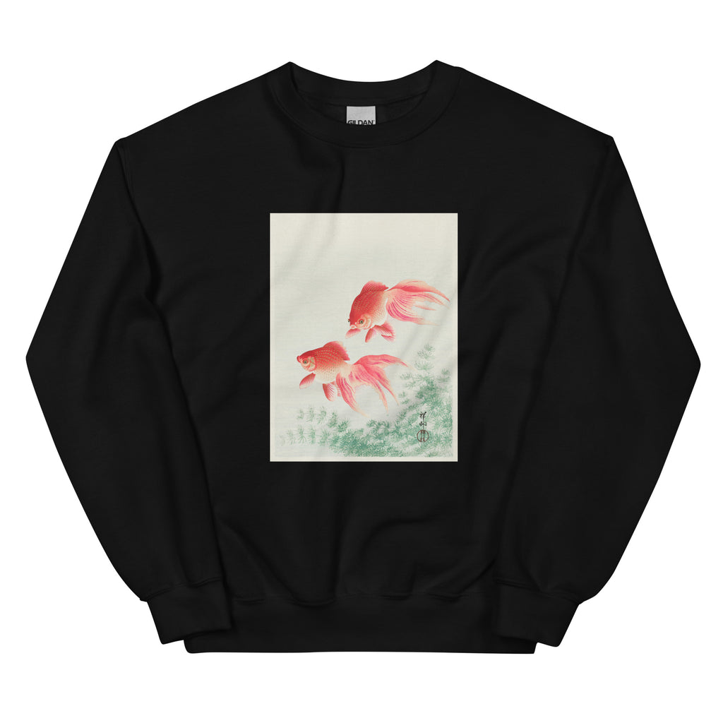 Black Sweater Two Veil Goldfish - Ohara Koson 1926 Essential
