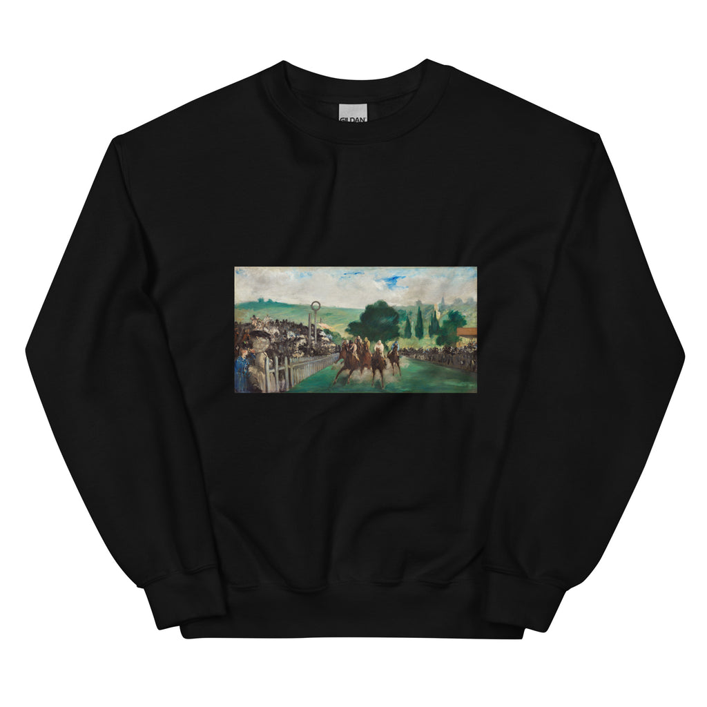 Black Sweater The Races At Longchamp Painting In High Resolution Essential