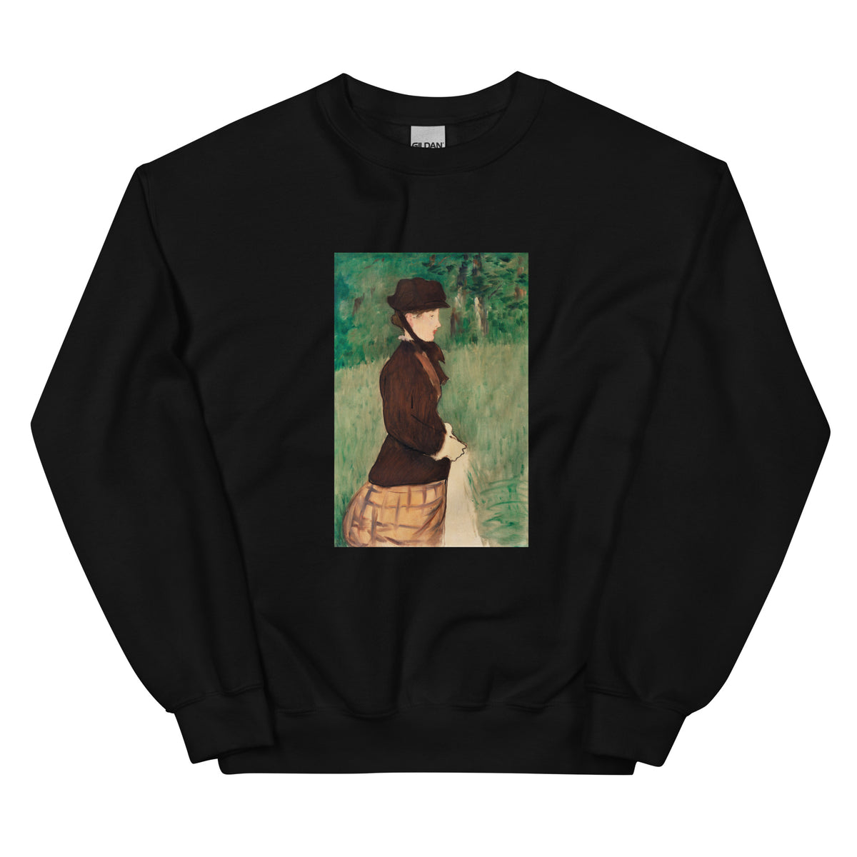 Black Sweater Young Woman In A Garden Jeune Femme Dans Un Jardin Painting In High Resolution Essential