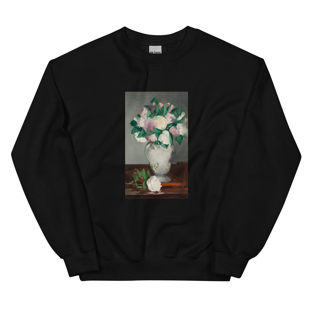 Black Sweater Peonies Painting In High Resolution Essential