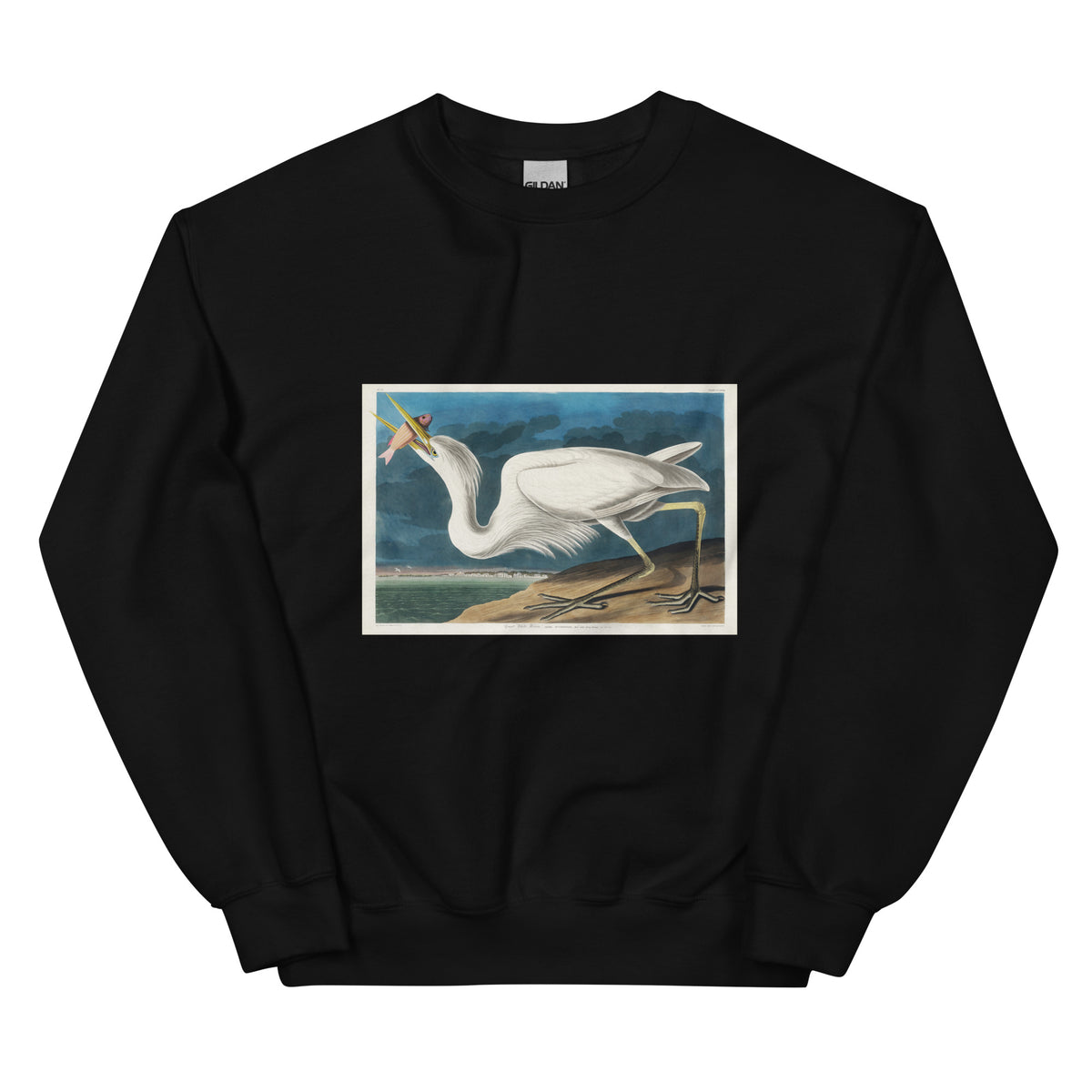 Black Sweater Great White Heron Essential