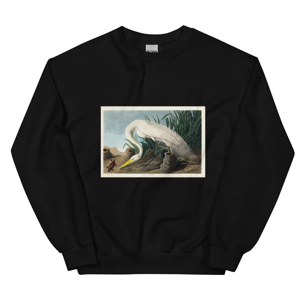 Black Sweater White Heron Essential