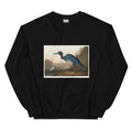 Black Sweater Blue Crane Or Heron Essential
