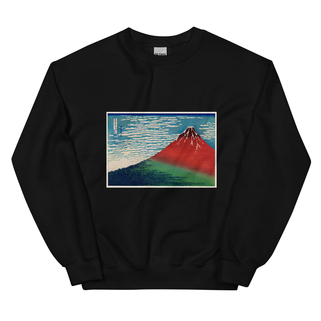 Black Sweater Katsushika Hokusai S Fine Wind Clear Morning A Famous Traditional Japanese Ukyio-E Style Illustration Of Mount Fuji Essential