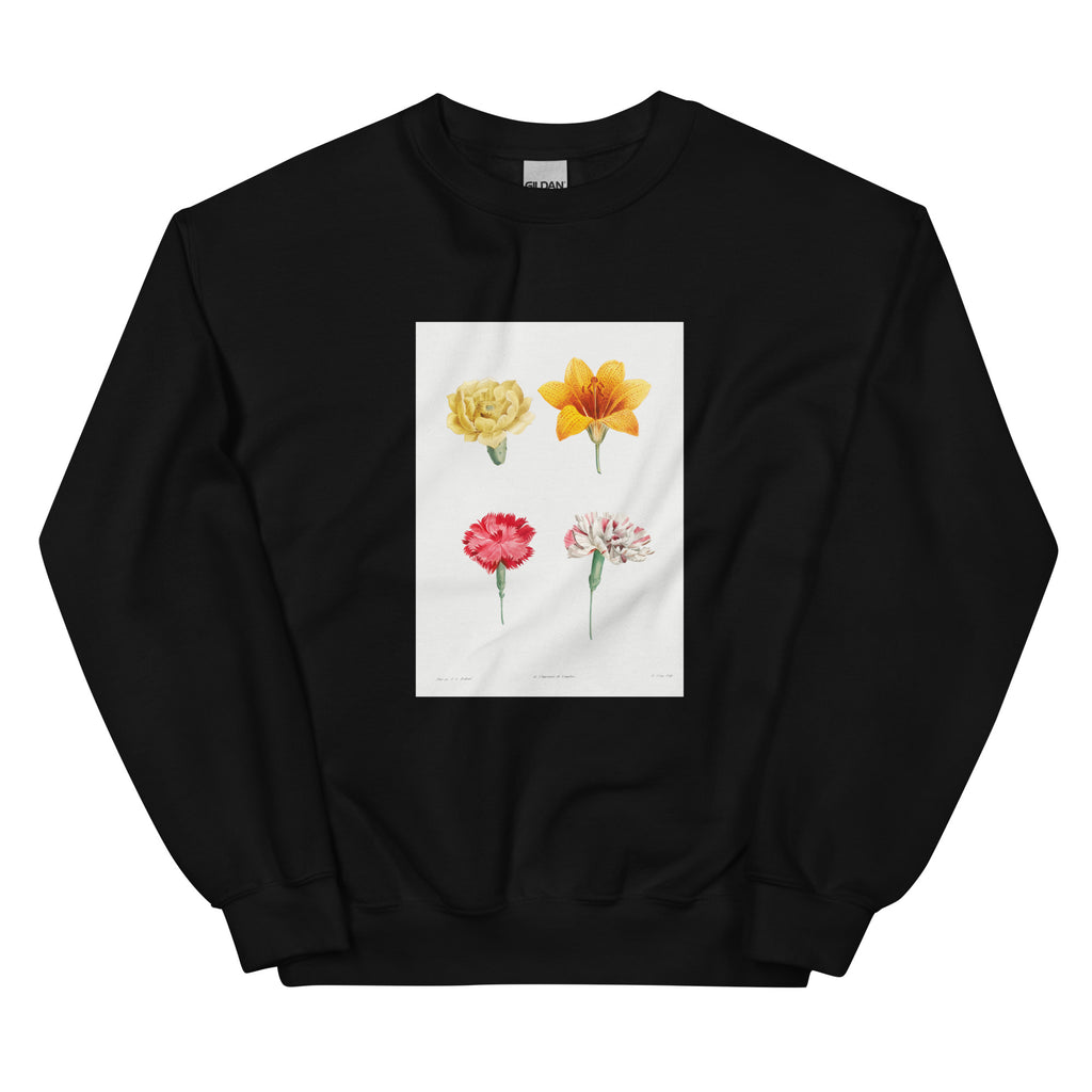 Black Sweater Flower Set - Pierre-Joseph Redoute 1759 Essential