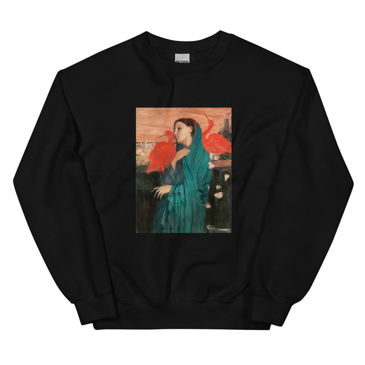Black Sweater Young Woman With Ibis Painting In High Resolution Essential