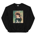 Black Sweater Young Girl On A Bench Fillette Sur Un Banc Painting In High Resolution Essential