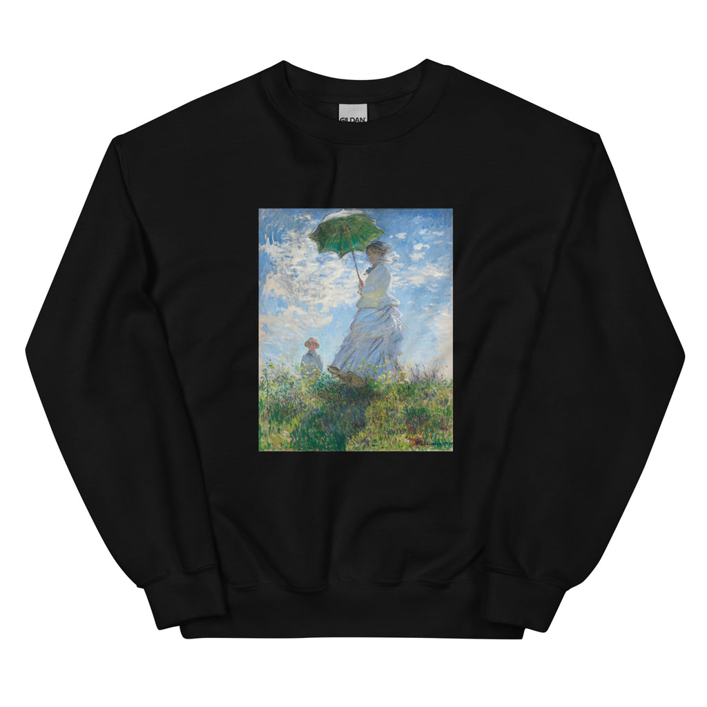 Black Sweater Claude Monet S Madame Monet And Her Son Woman With A Parasol Famous Painting Essential