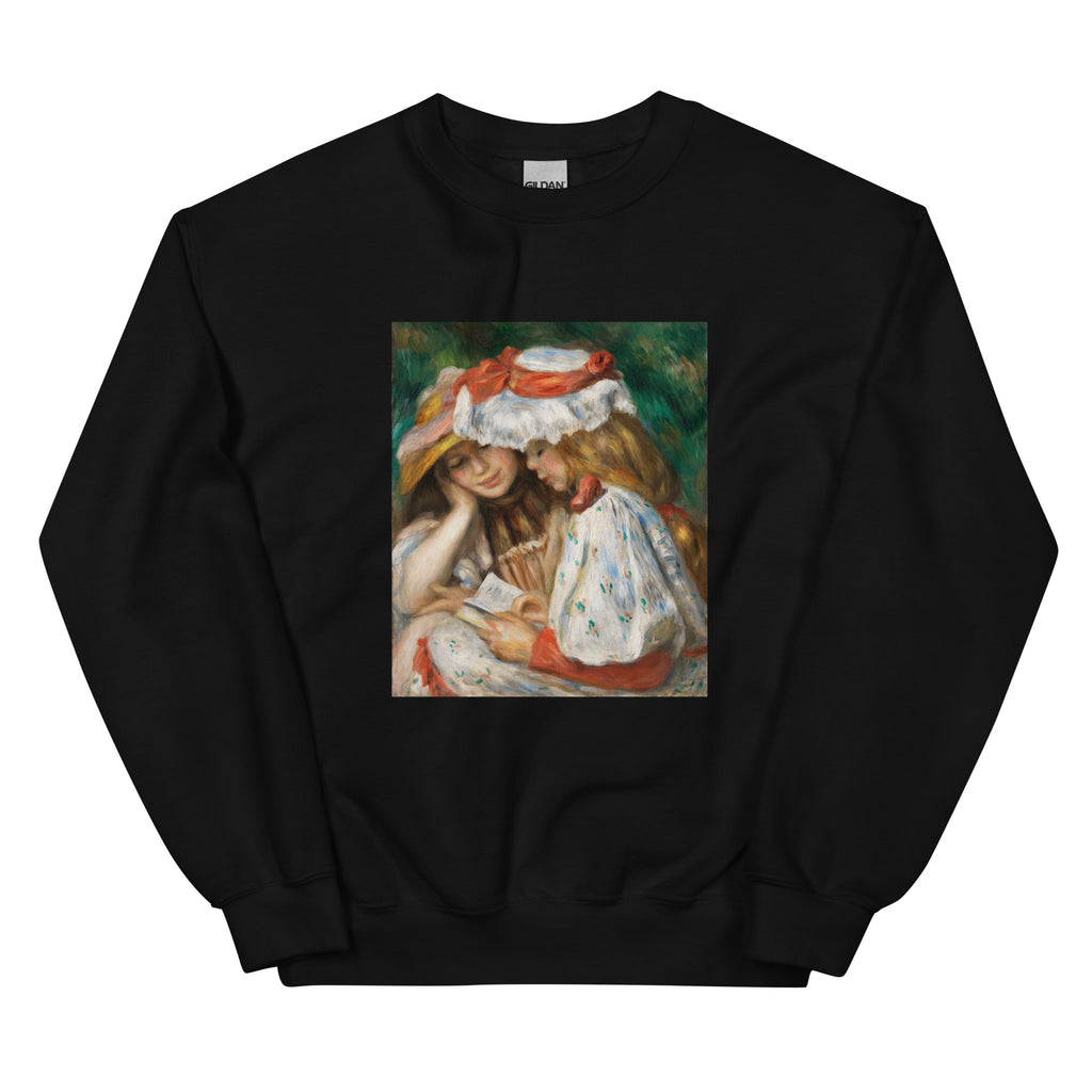 Black Sweater Two Girls Reading C 1890 1891 Essential