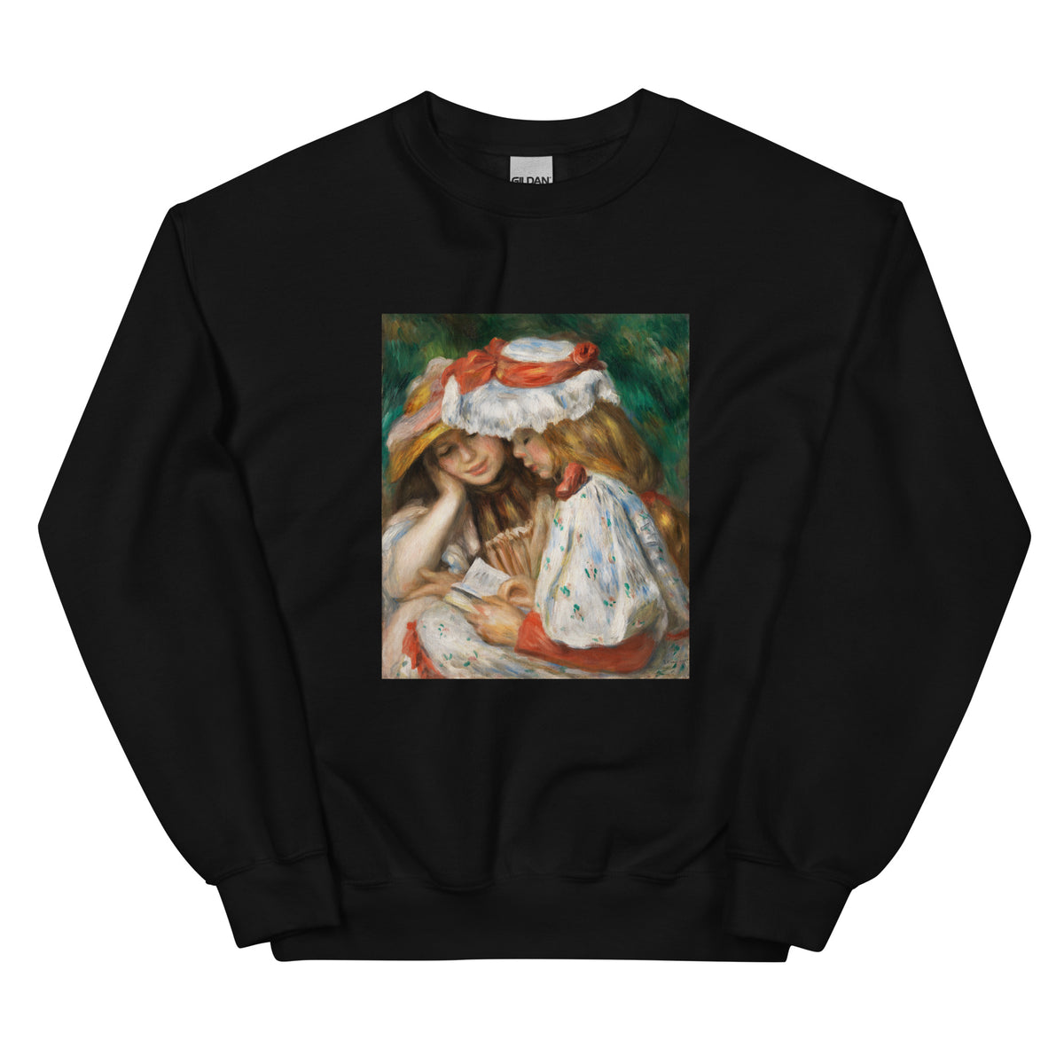 Black Sweater Two Girls Reading C 1890 1891 Essential