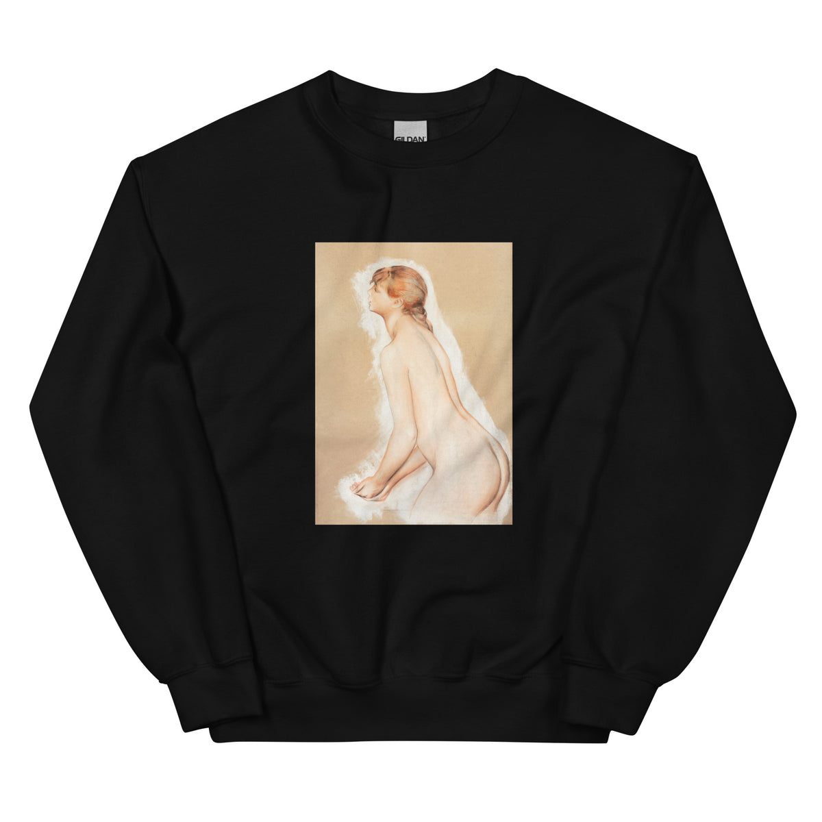 Black Sweater Splashing Figure Study For The Large Bathers Essential