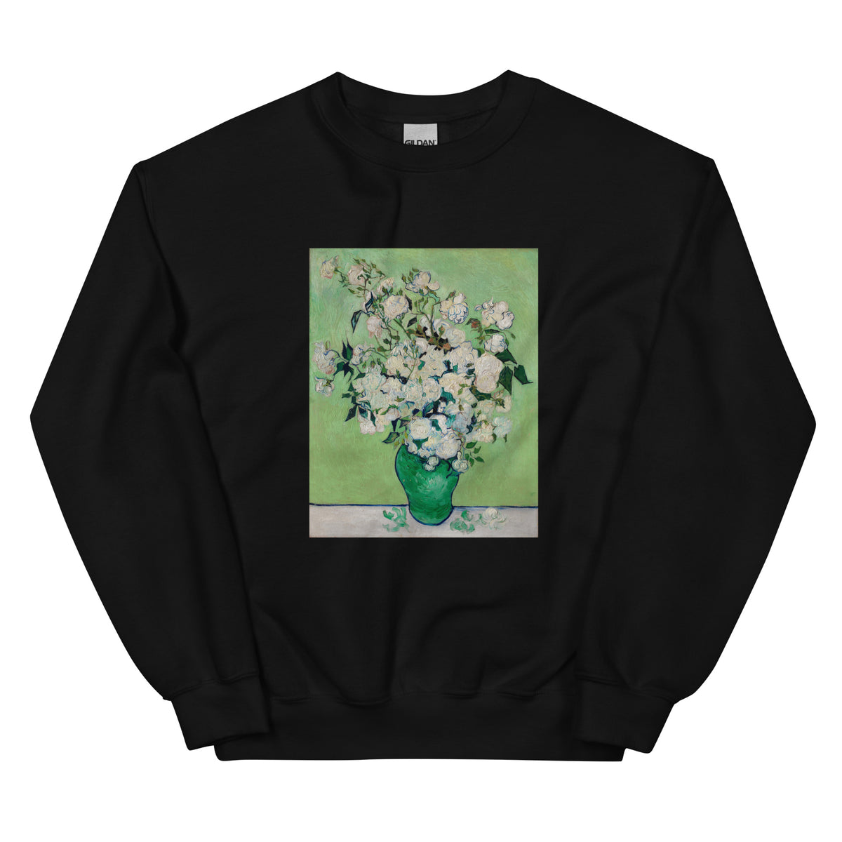 Black Sweater Roses Van Gogh Met Essential