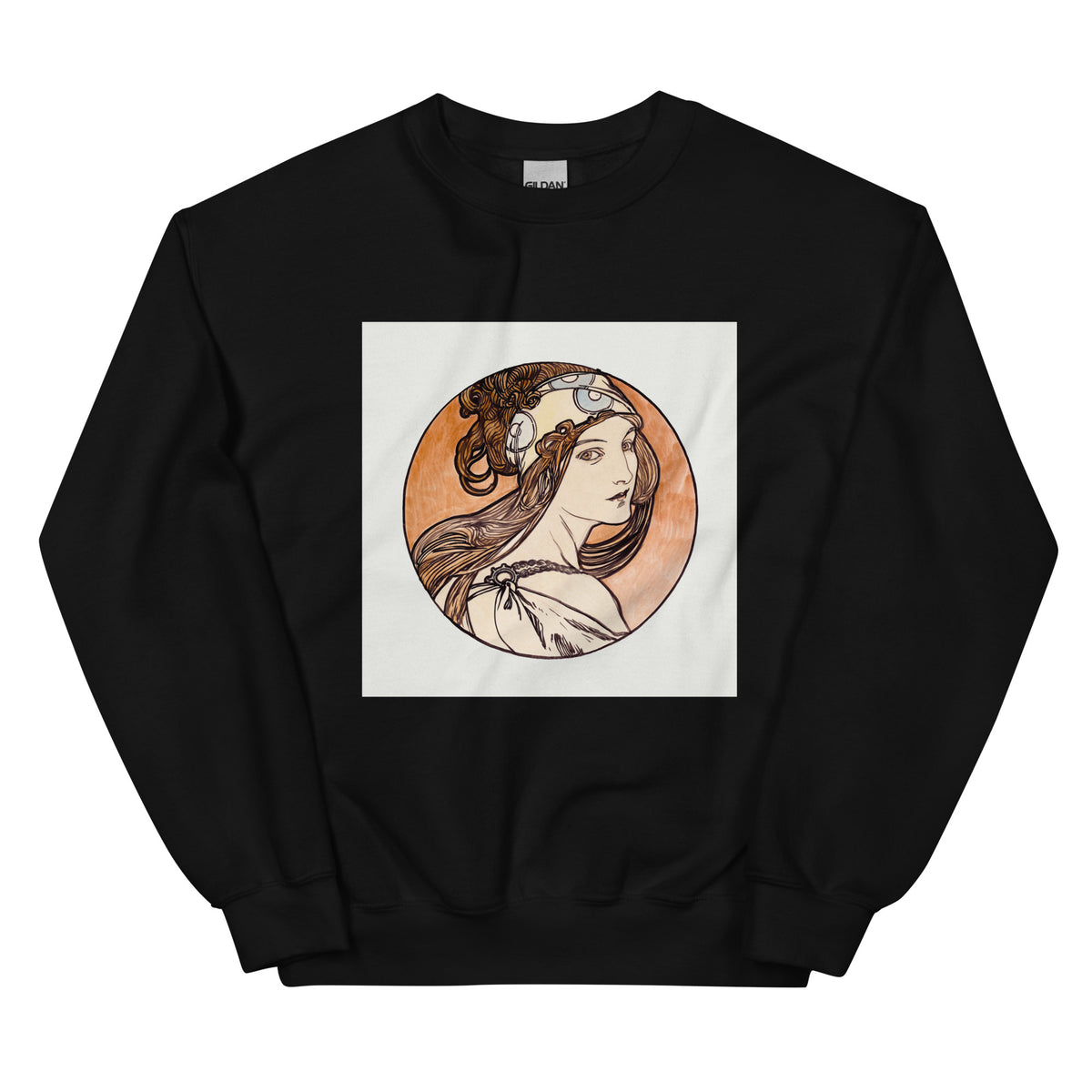 Black Sweater Stained Glass Fouquet Mucha I Essential