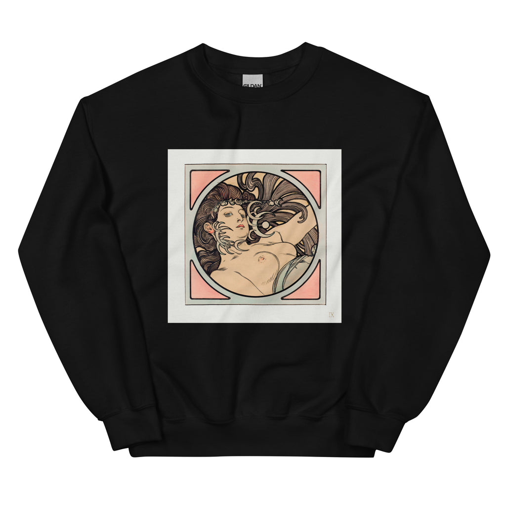Black Sweater Stained Glass Fouquet Mucha II Essential