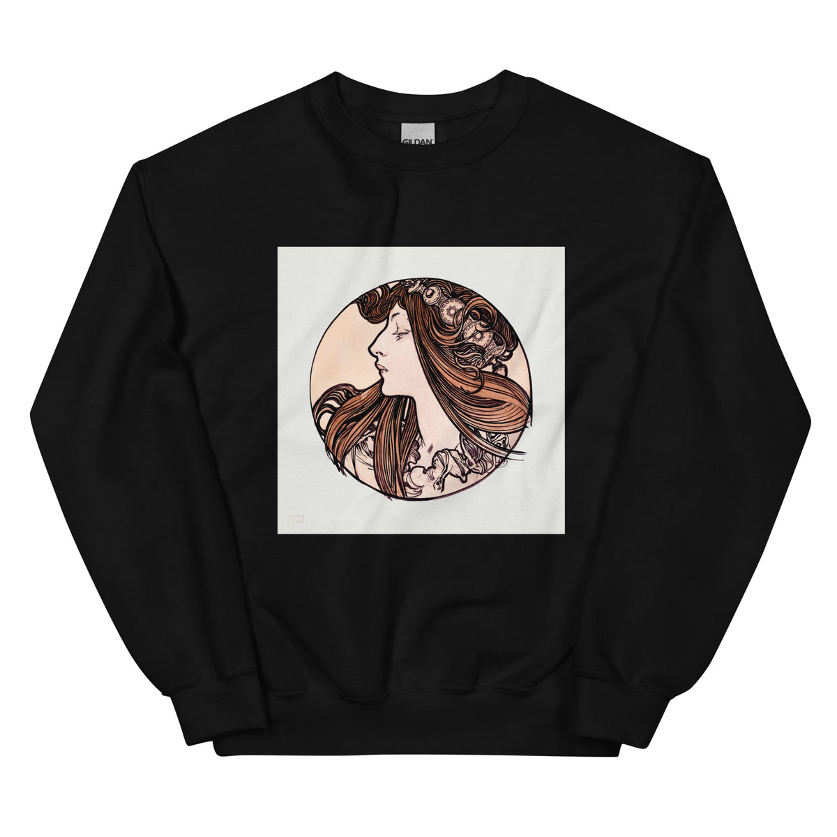 Black Sweater Stained Glass Fouquet Mucha III Essential