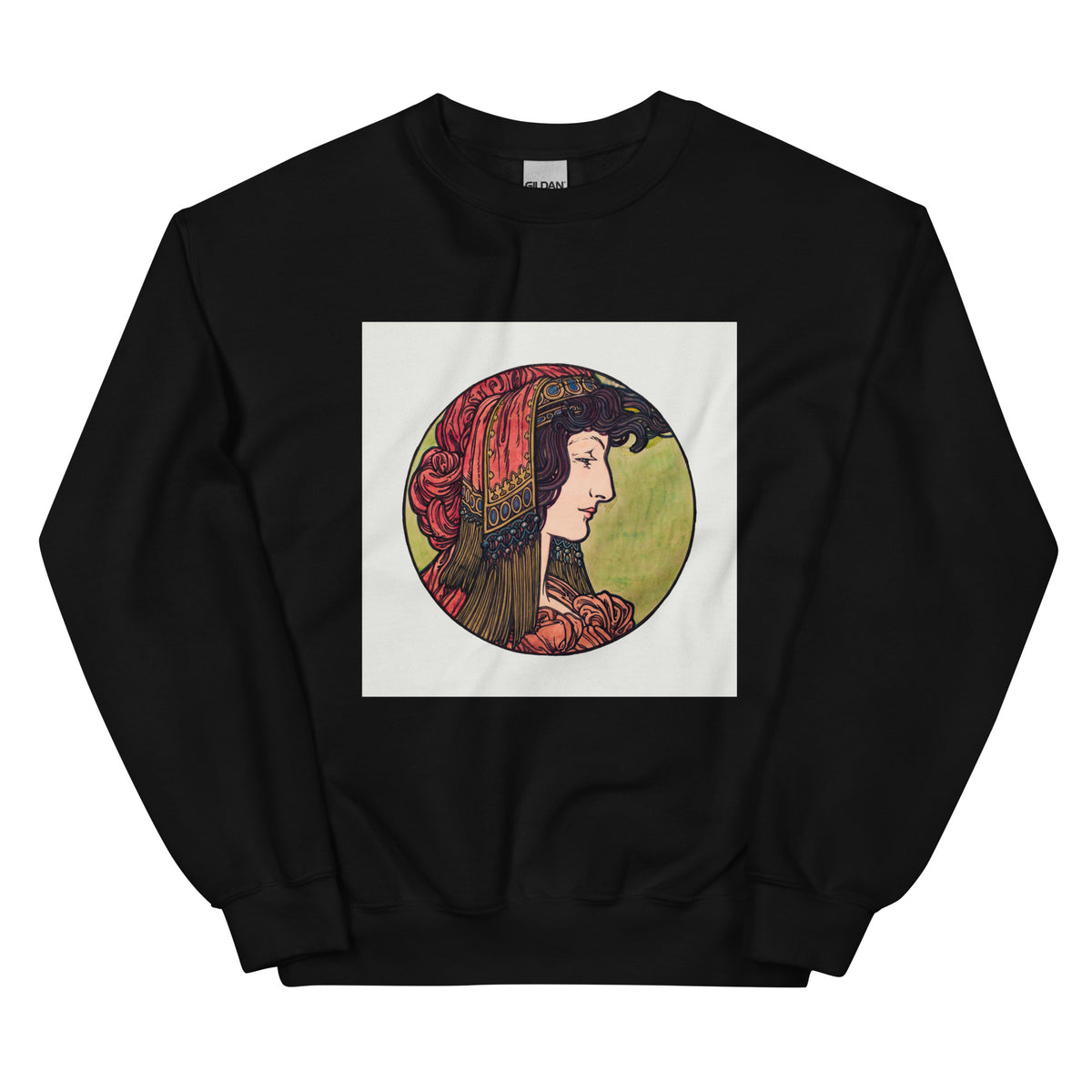 Black Sweater Stained Glass Fouquet Mucha IV Essential