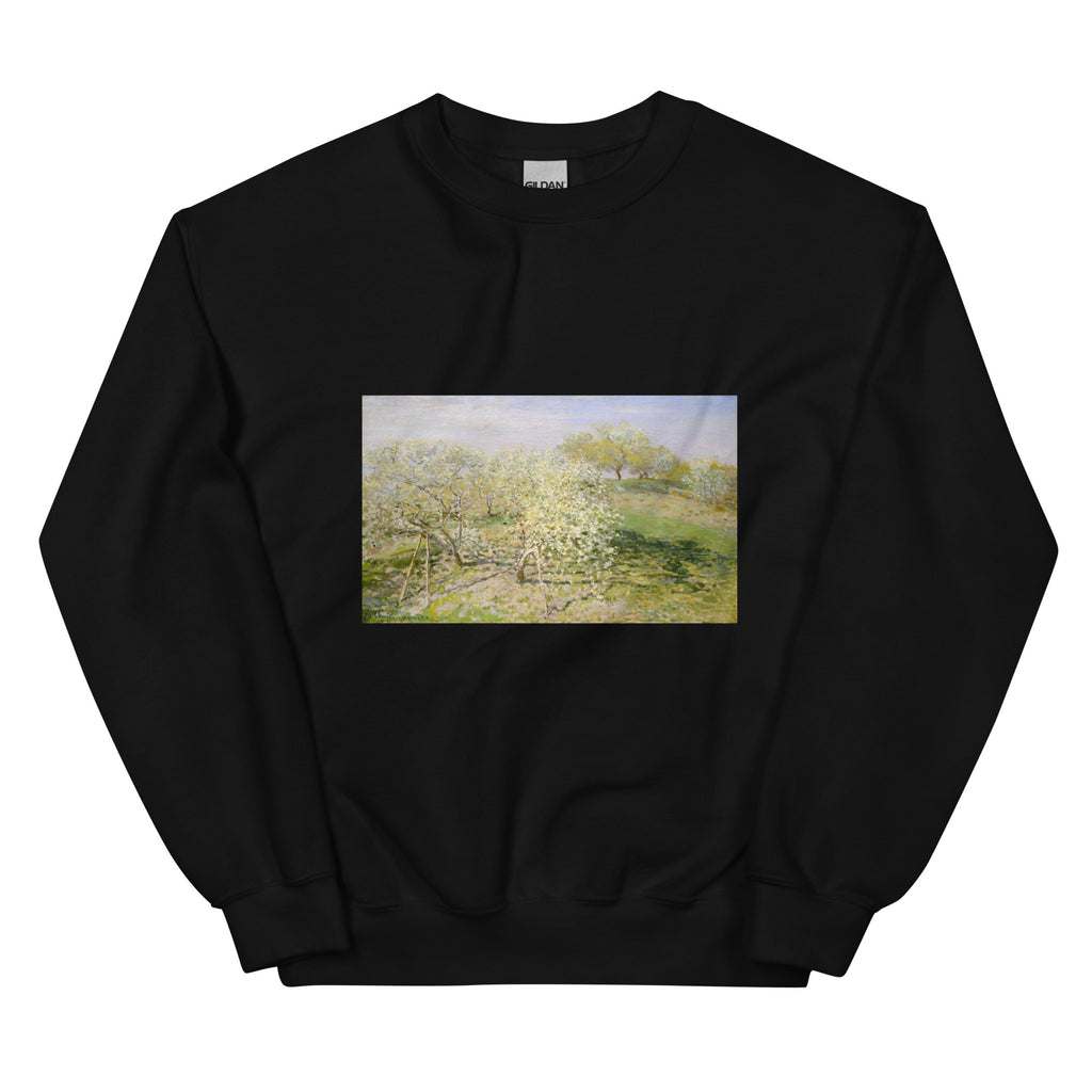 Black Sweater Spring Fruit Trees In Bloom Essential
