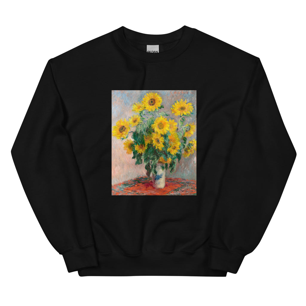 Black Sweater Bouquet Of Sunflowers Essential
