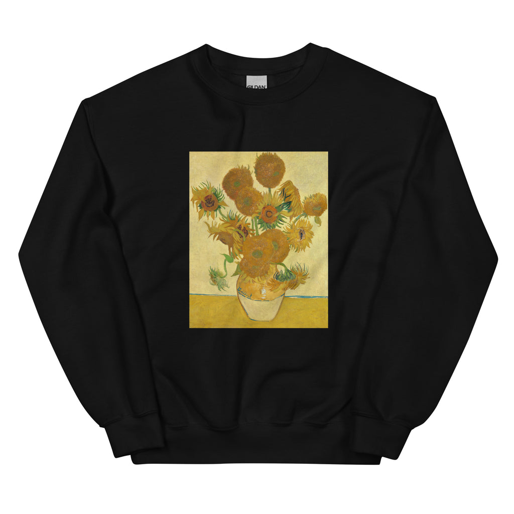 Black Sweater Vincent Van Gogh S Sunflowers Famous Still Life Painting Essential