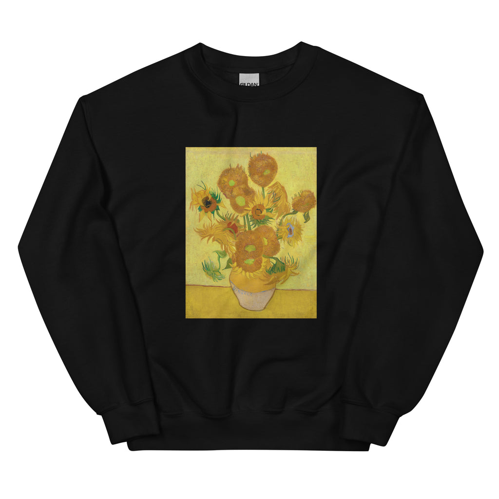 Black Sweater Vincent Van Gogh S Sunflowers Famous Painting Essential