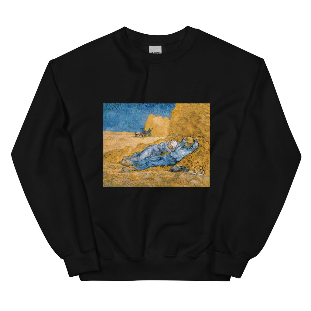 Black Sweater Vincent Van Gogh S The Siesta Famous Painting Essential