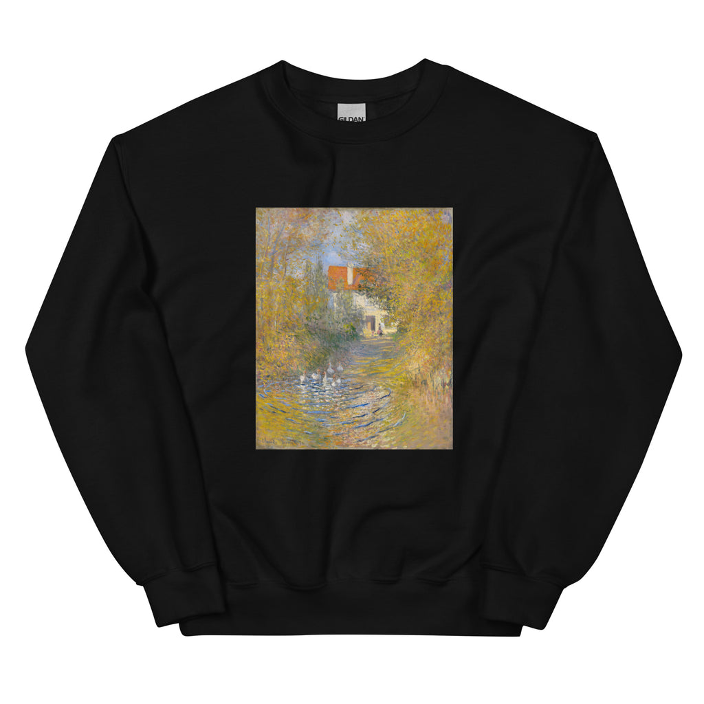 Black Sweater Claude Monet S The Geese Famous Painting Essential