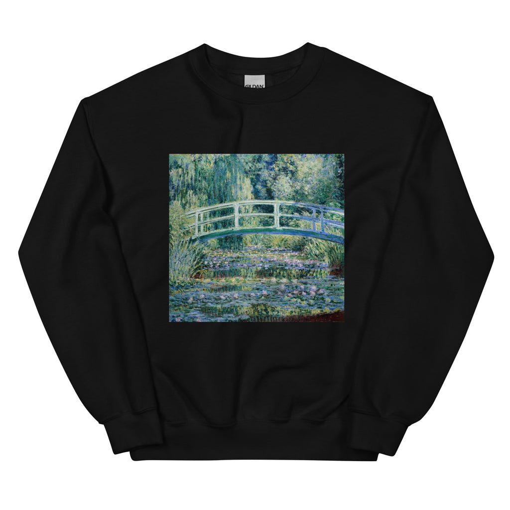 Black Sweater Claude Monet S Water Lilies And Japanese Bridge Famous Painting Essential